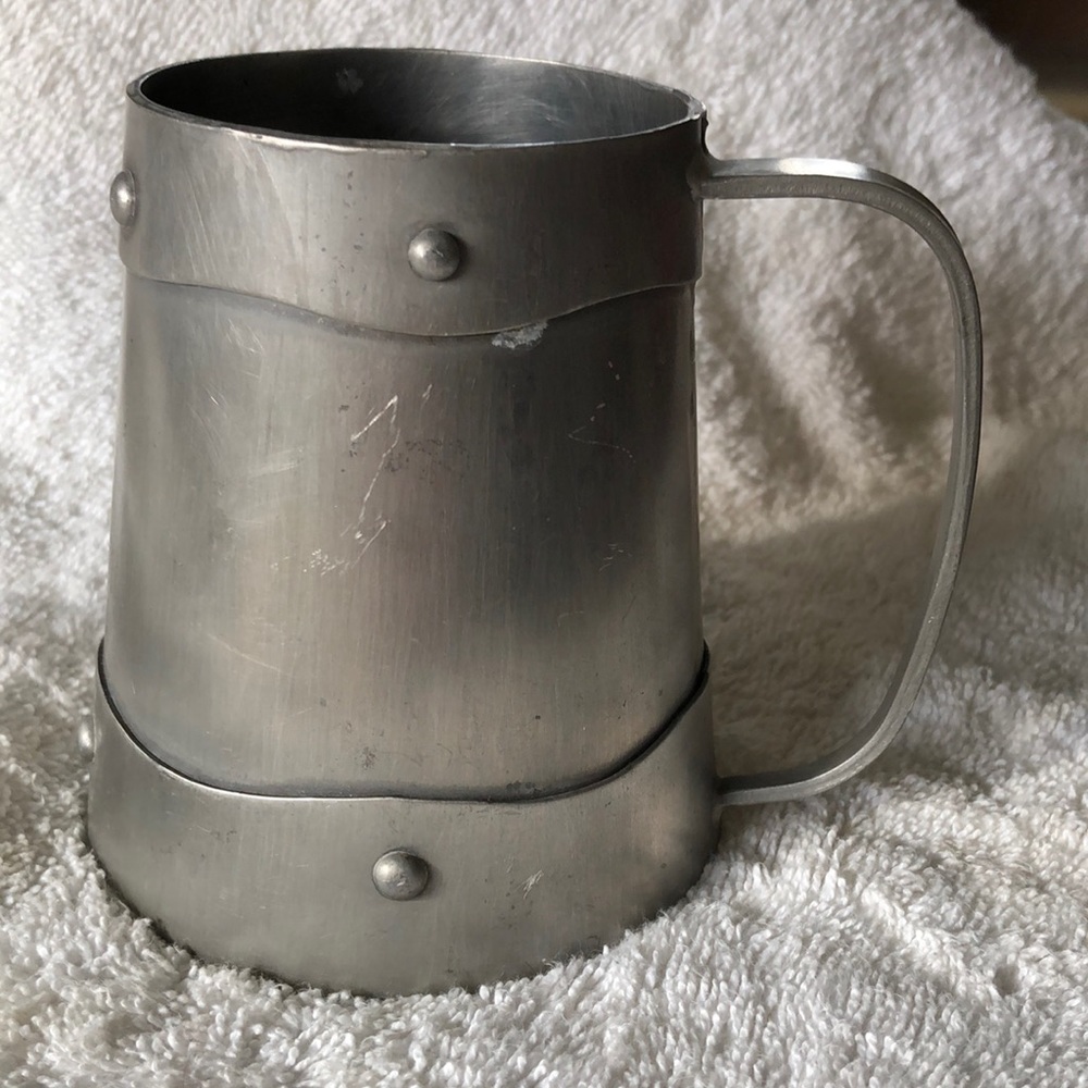 Pewter Mug Tankard Stein Viking Style Feast Gear